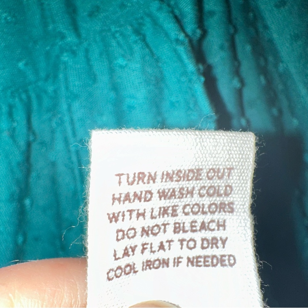 Blu Pepper Teal Women's Top - Picture 6 of 7